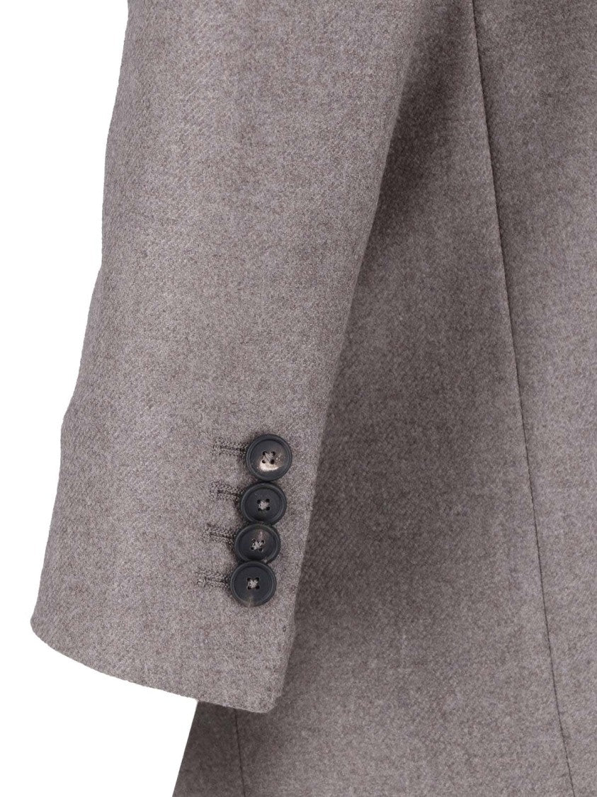 Tagliatore J-Jasmine Grey Virgin Wool Double-Breasted Blazer