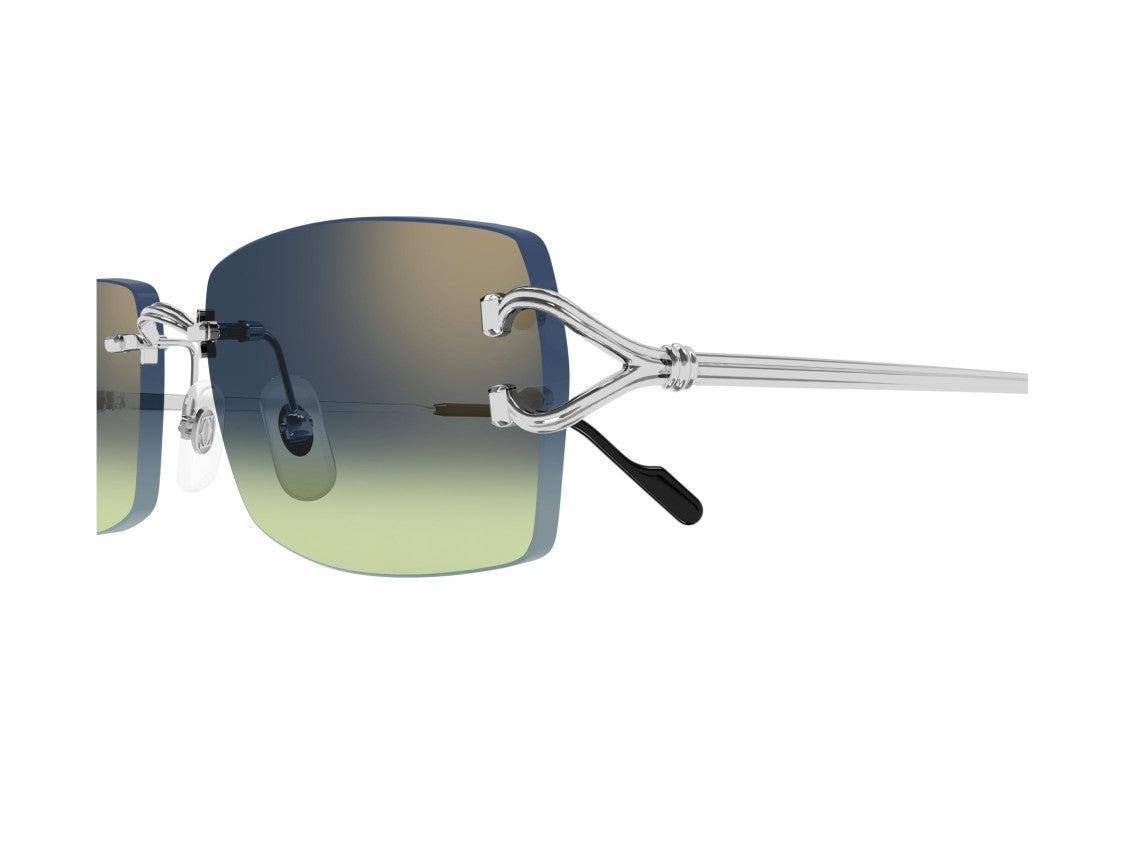 Cartier Ct0550s Gradient Rimless Square Sunglasses
