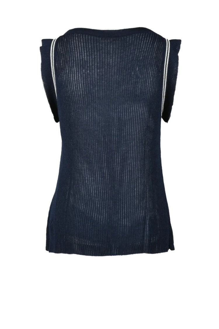 Rocco Ragni Blue Lurex Knit