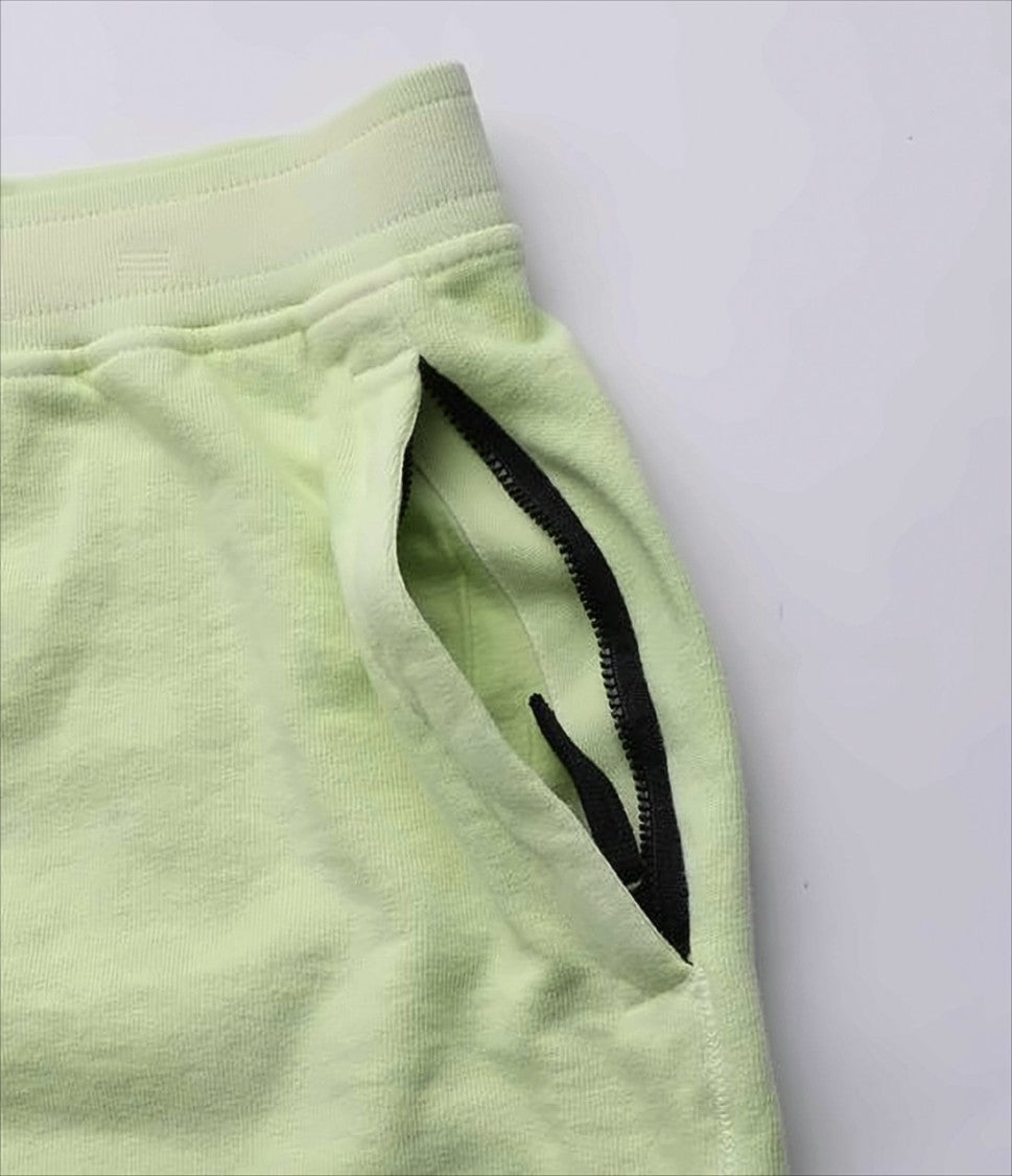 Stone Island Relaxed Fit Green Cotton Shorts