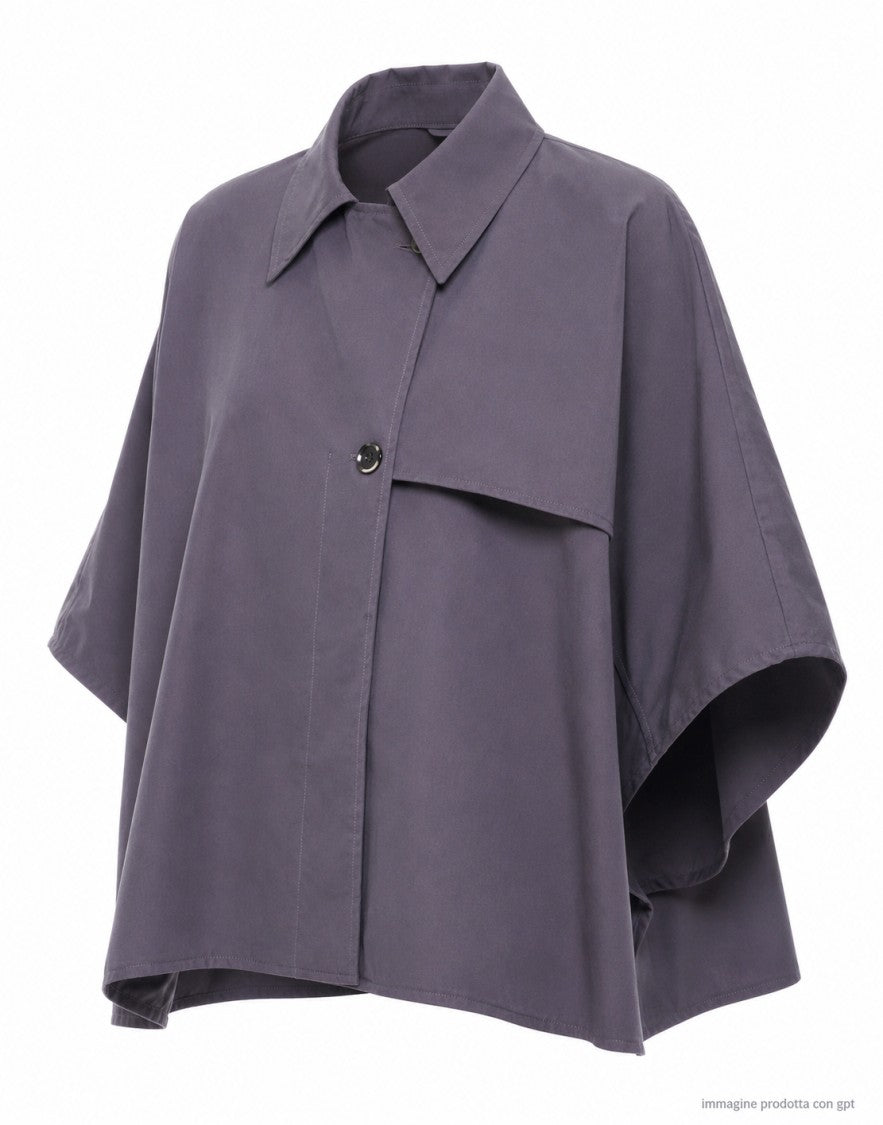 Nine In The Morning Kette Peonia Short Cotton Trench Jacket