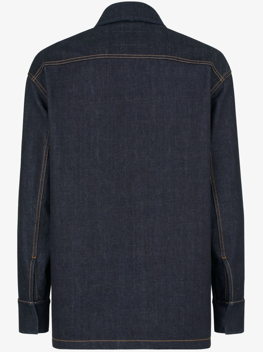 Fendi Selleria Structured Dark Blue Denim Jacket