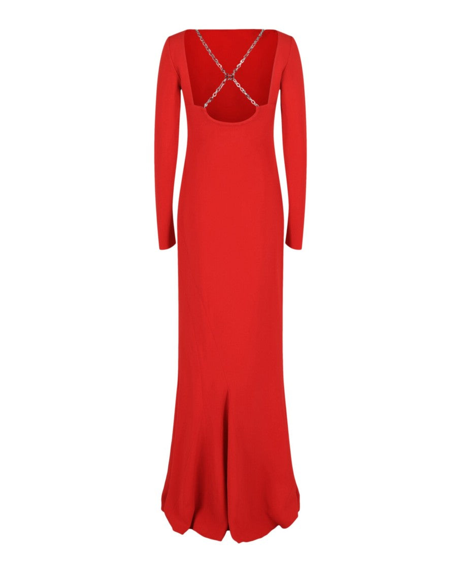 Givenchy Crisscross Chain-Strap Gown