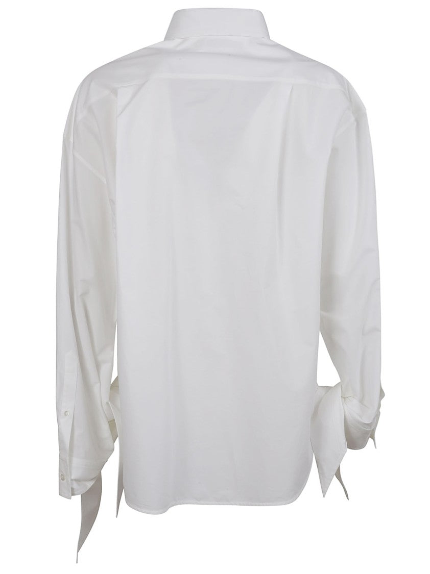 Balenciaga Classic Cotton Button-Up Shirt With Extended Cuffs