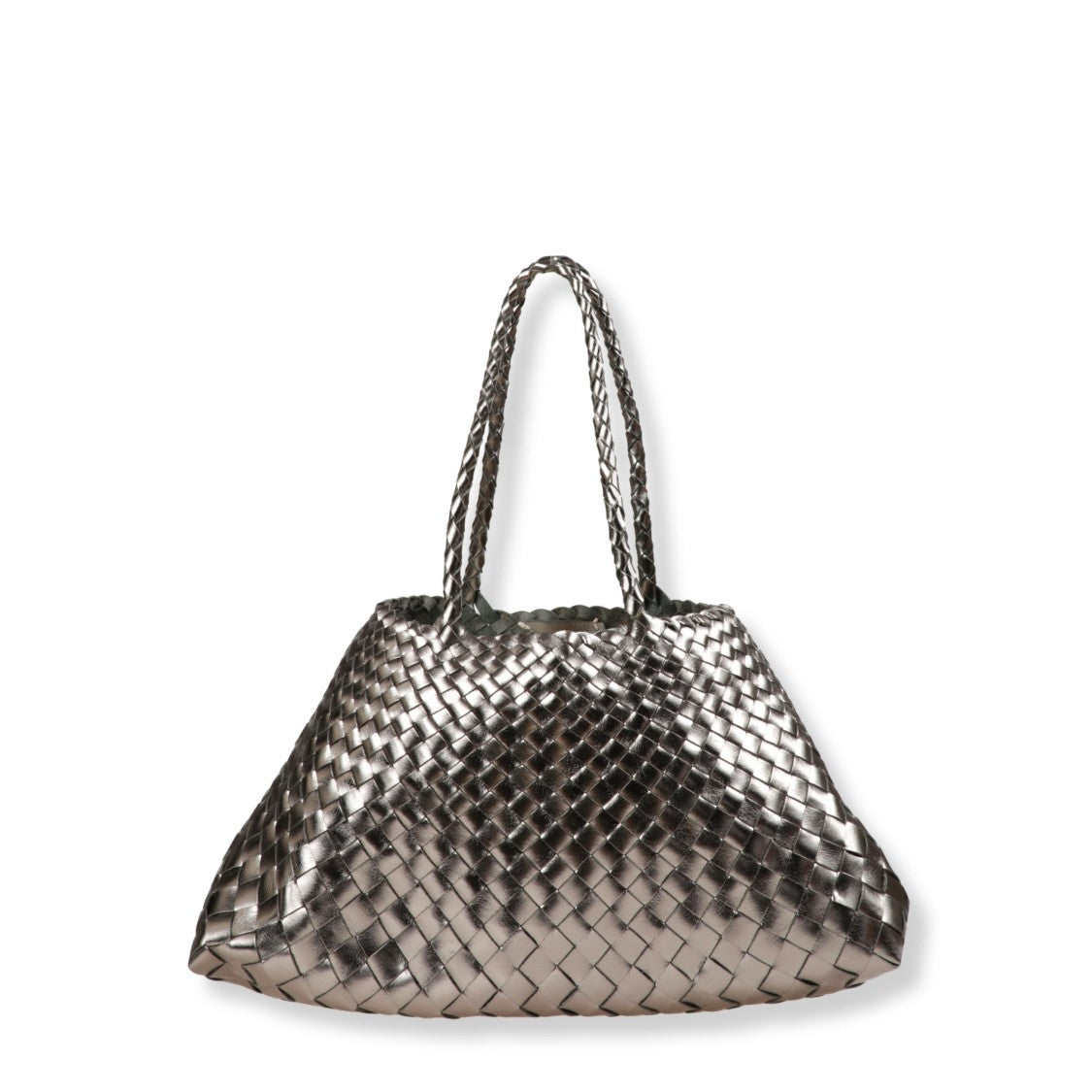 Dragon Diffusion Hand-Woven Leather Tote With Artisanal Braided Detailing