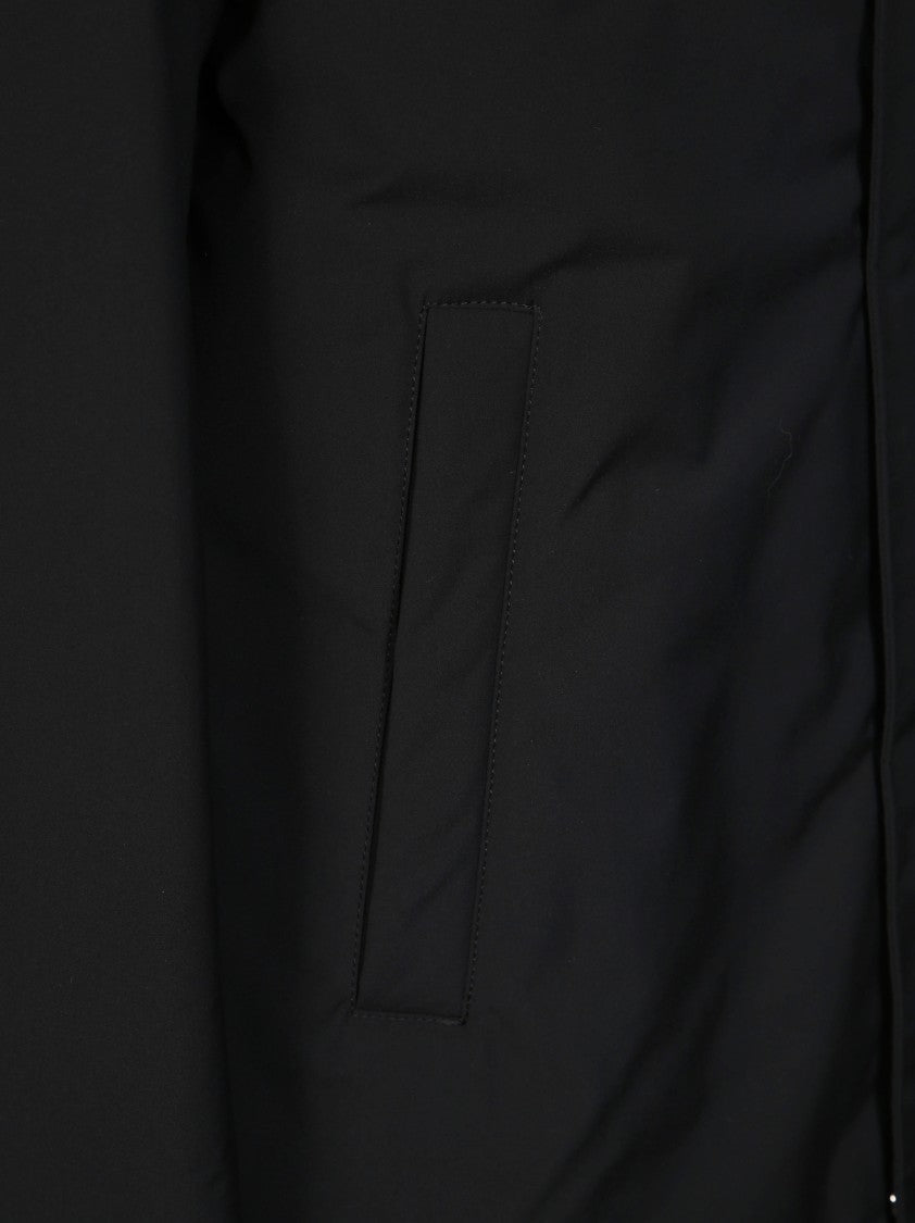 Herno Black Parka With Functional Details