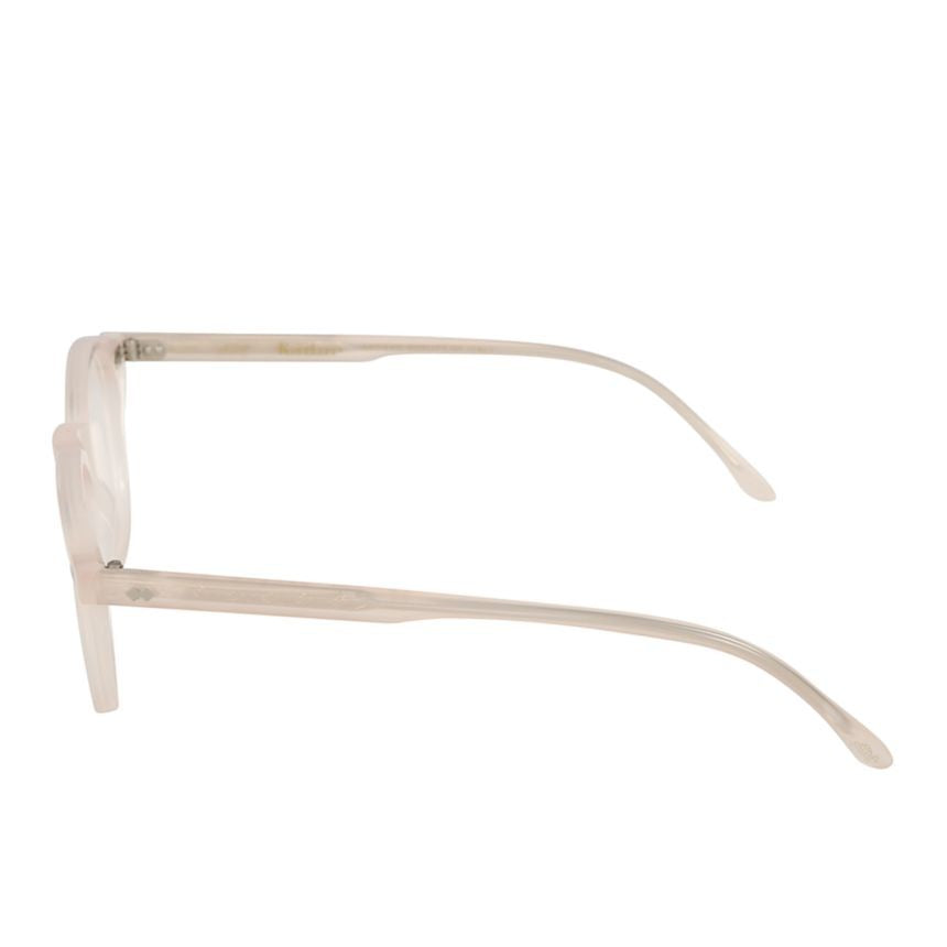 Kador Pepper Translucent Beige-Tinted Eyeglasses With Rectangular Lenses
