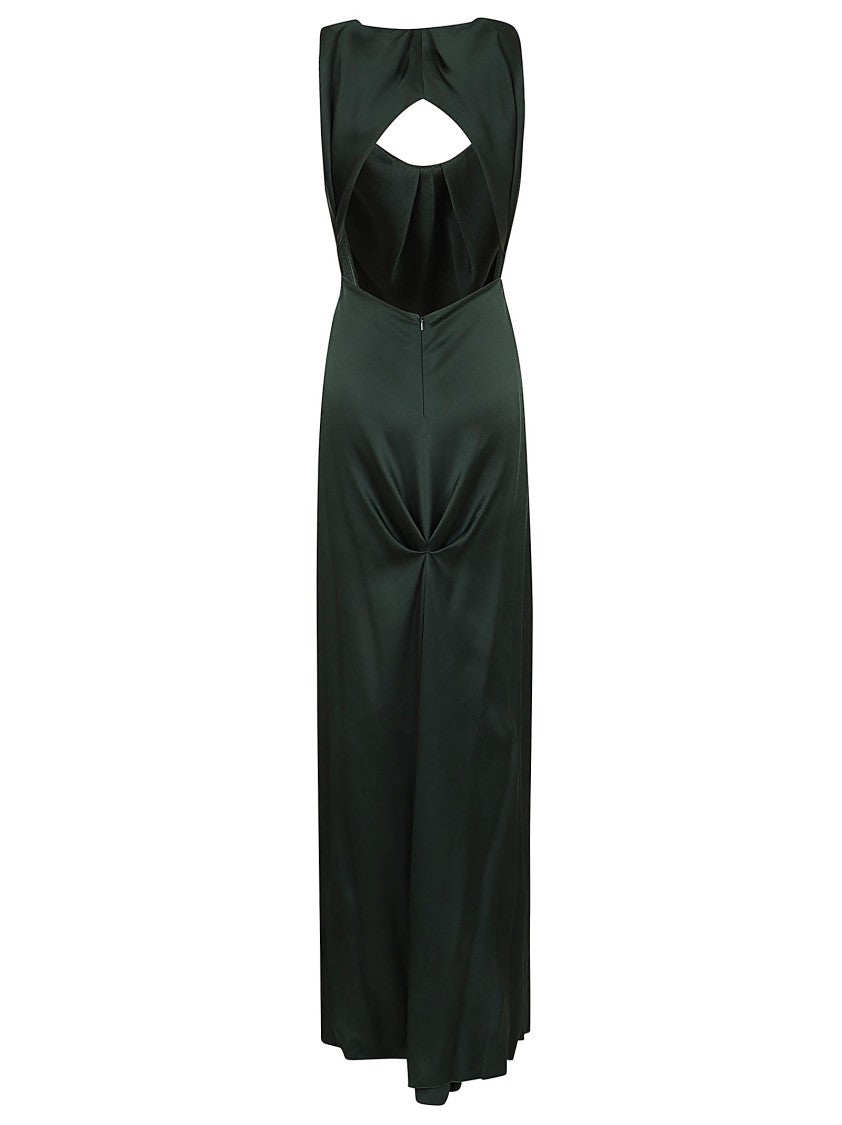 Victoria Beckham Evening Dress In Tactile Crepe Satin