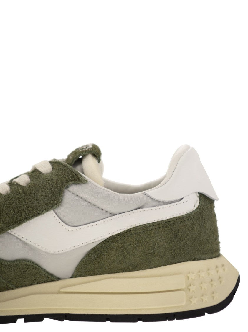 Autry Reelwind - Suede And Technical Textile Trainer