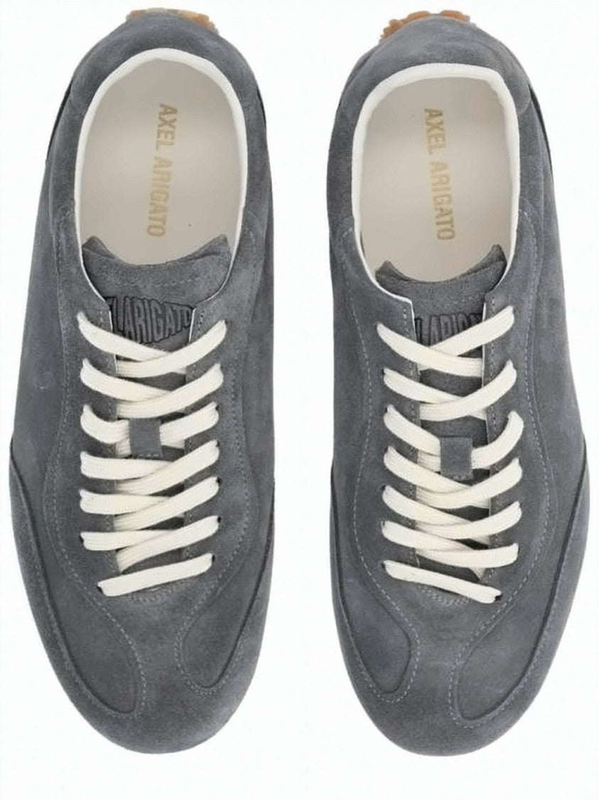 Axel Arigato Low-Profile Suede Sneakers With Gum Rubber Sole