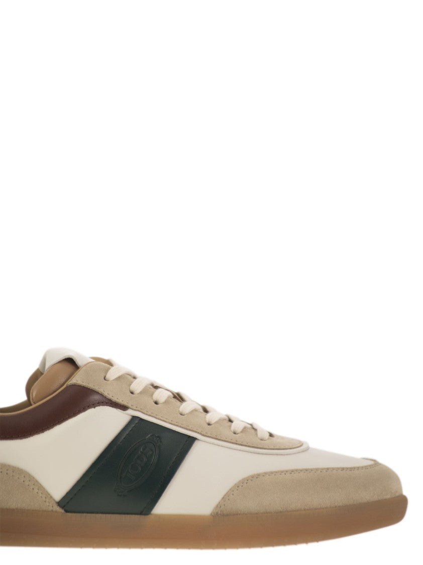 Tod's Suede Leather Tabs Sneakers