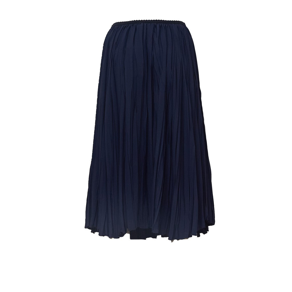 N°21 Pleated Midi Skirt With Elastic Waistband And Flowing Silhouette