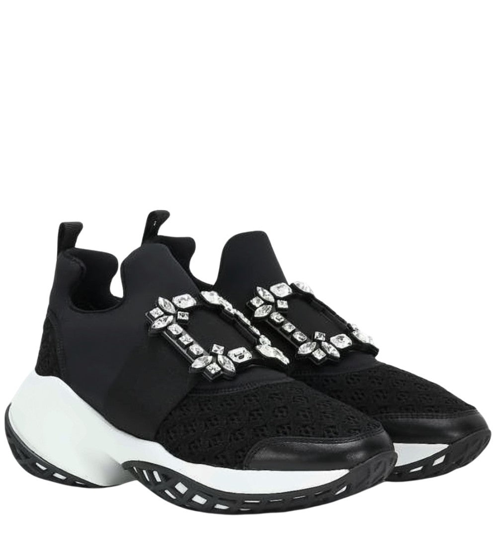 Roger Vivier Roger Vivier Black Mesh Sneakers