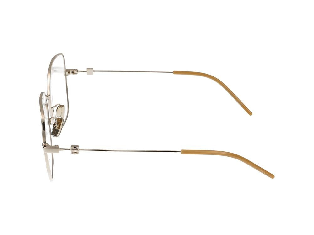 Givenchy Black Square Metal Eyeglasses