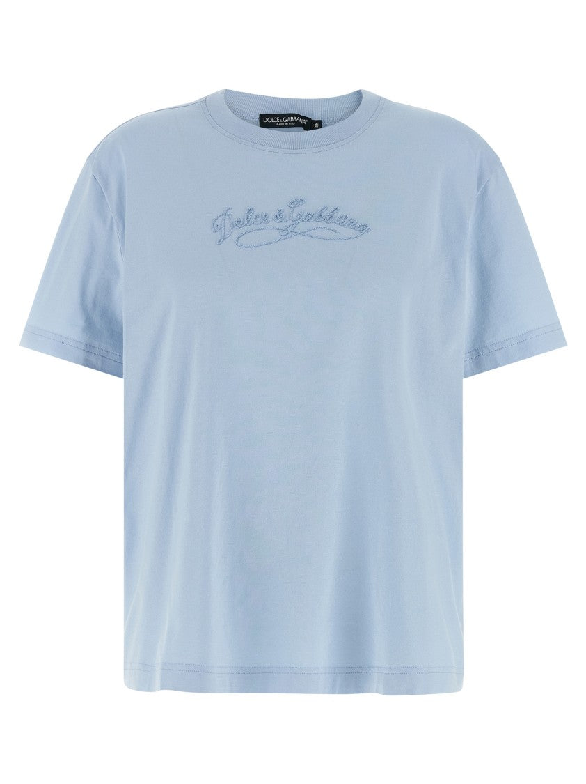 Dolce & Gabbana Chain Embroidery T-Shirt