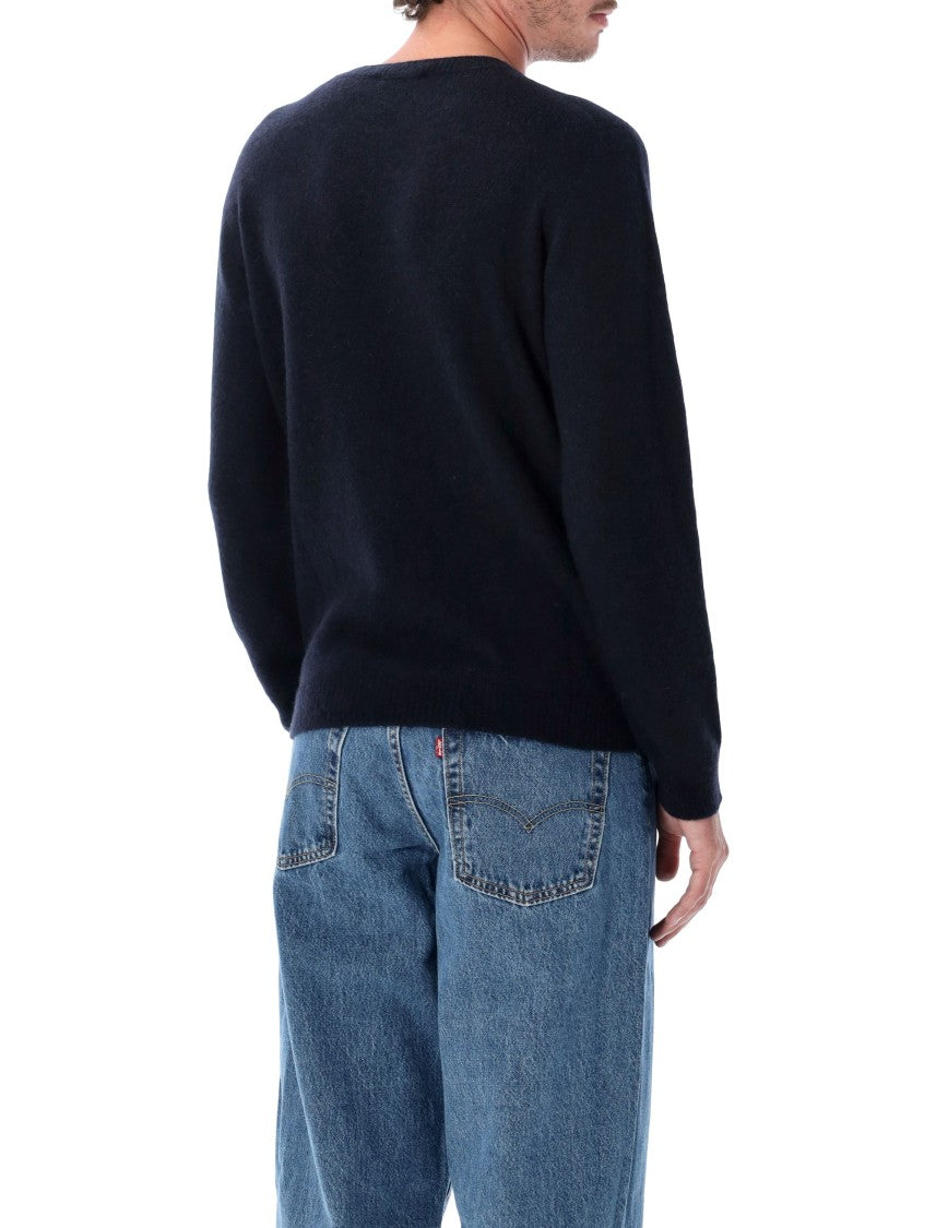 Roberto Collina Classic Crewneck Sweater In Textured Fabric