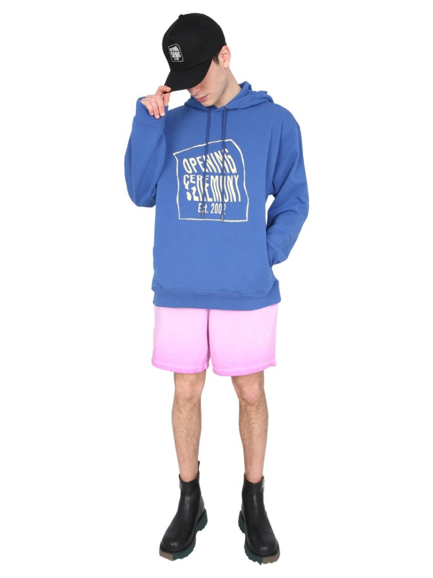Opening Ceremony Relaxed-Fit Hoodie With Box-Style Logo Print