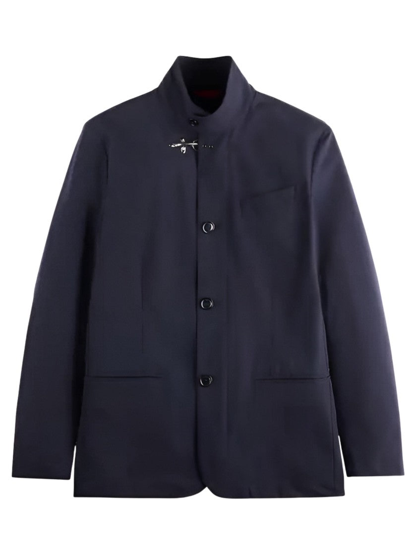 Fay Tailored Stretch Nylon Flap Jacket