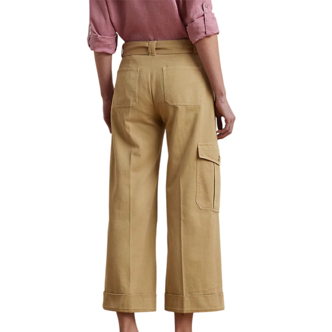 Lauren Ralph Lauren High-Waisted Wide-Leg Cargo Pants