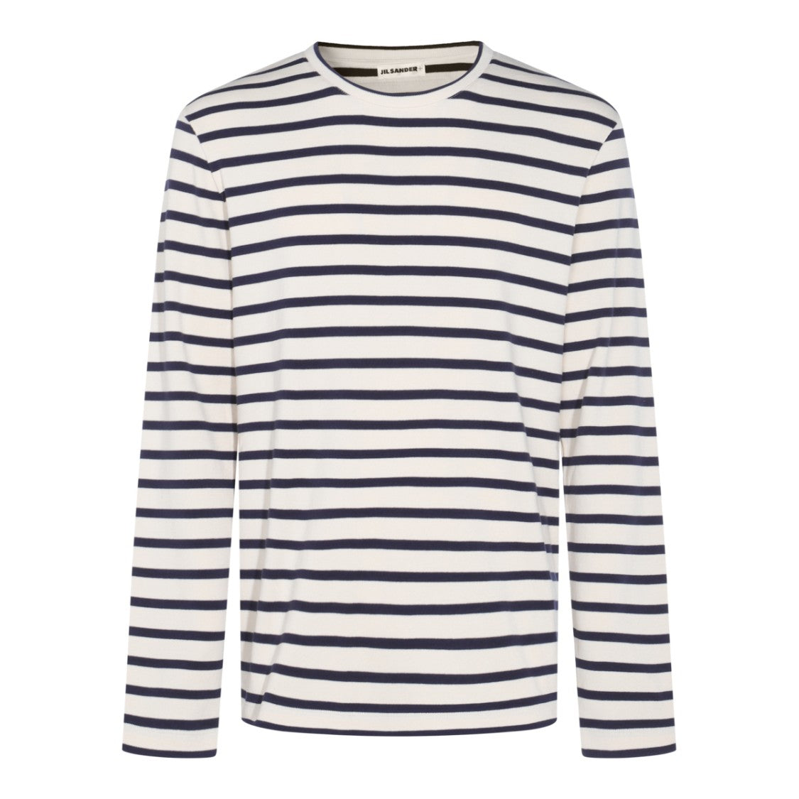 Jil Sander Navy And White Cotton Knitwear