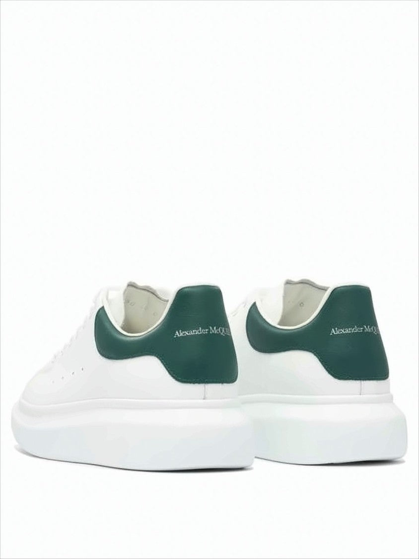 Alexander Mcqueen Minimalist White Calf Leather Sneakers
