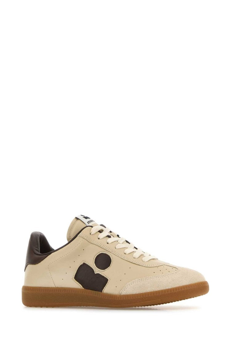 Isabel Marant Beige Leather Bryce Sneakers