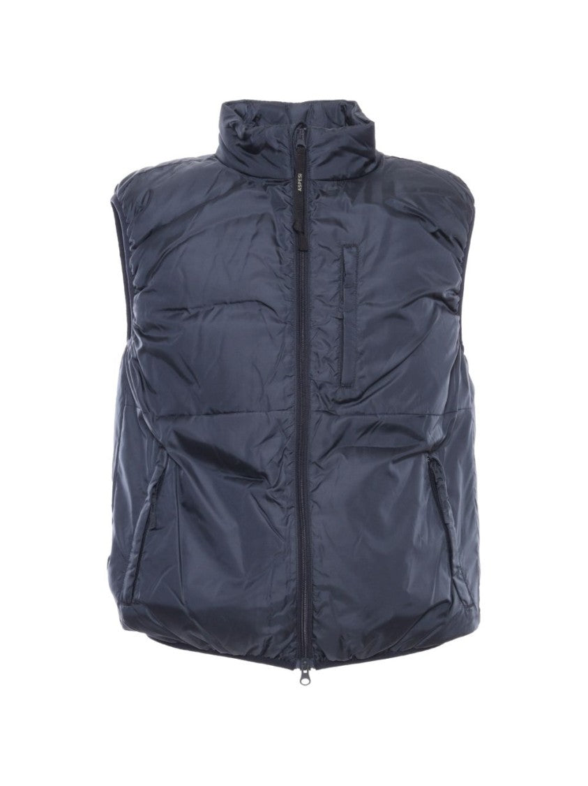 Aspesi Navy Jil Nylon Slim-Fit Vest