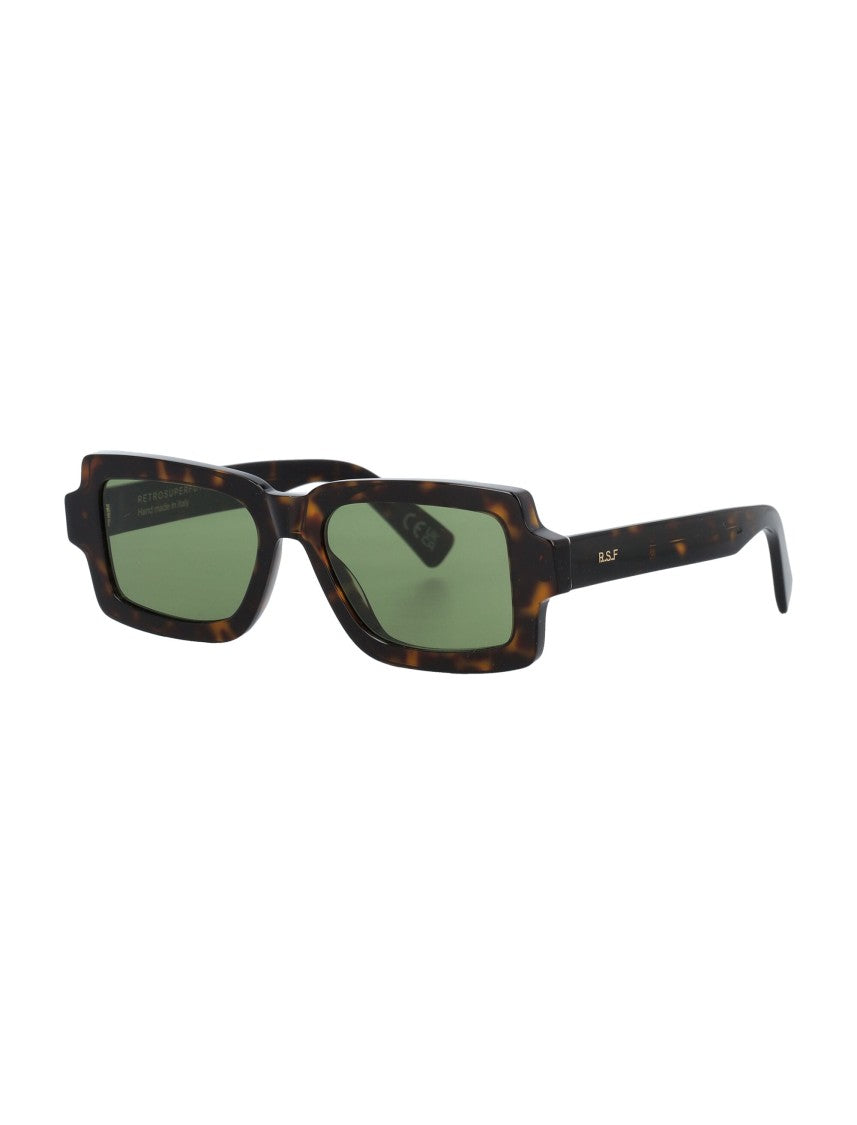 Retrosuperfuture Pilastro 3627 Tortoiseshell Rectangular Sunglasses