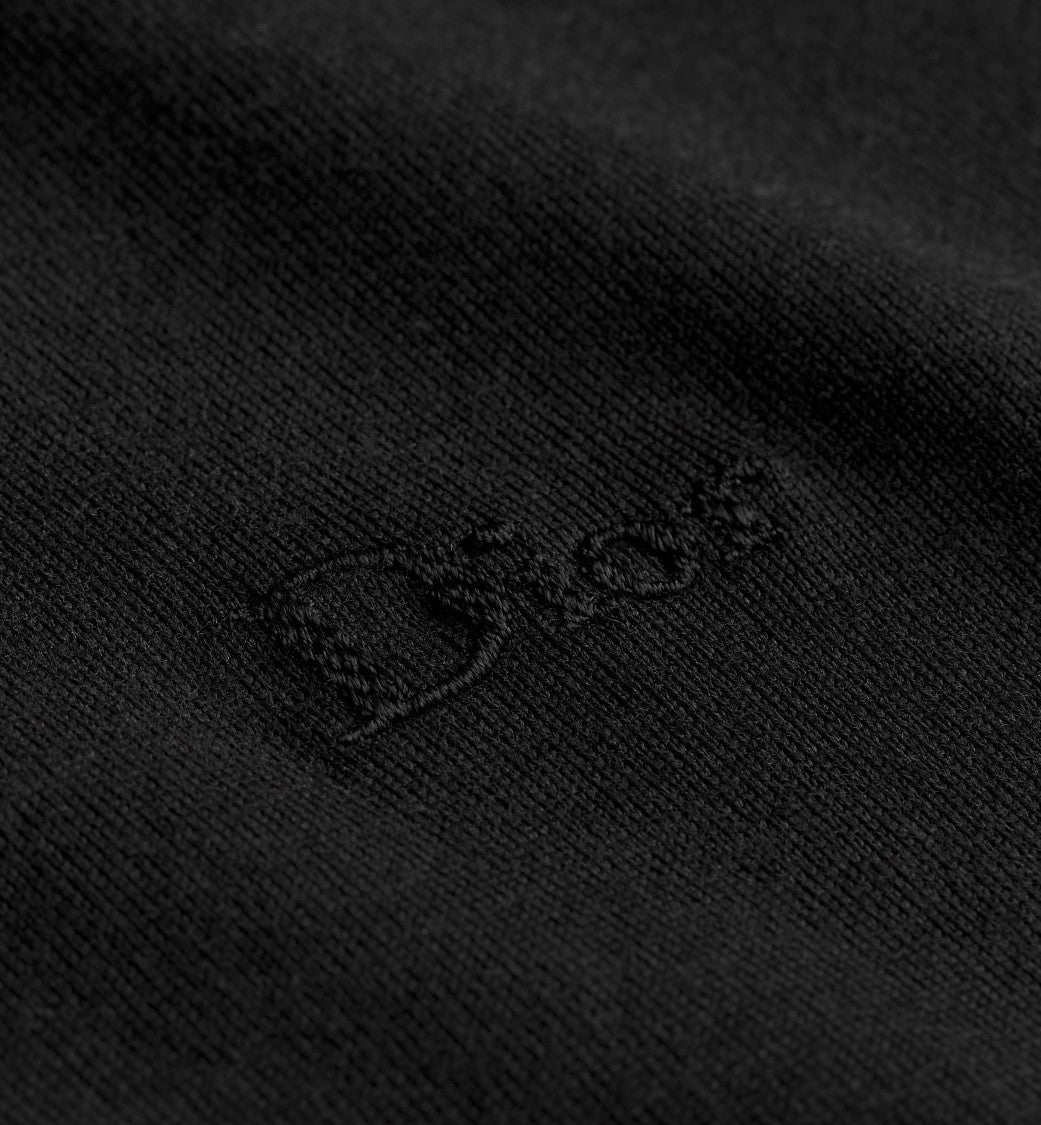 Christian Dior Short-Sleeve Crew Neck Top With Subtle Embroidered Logo