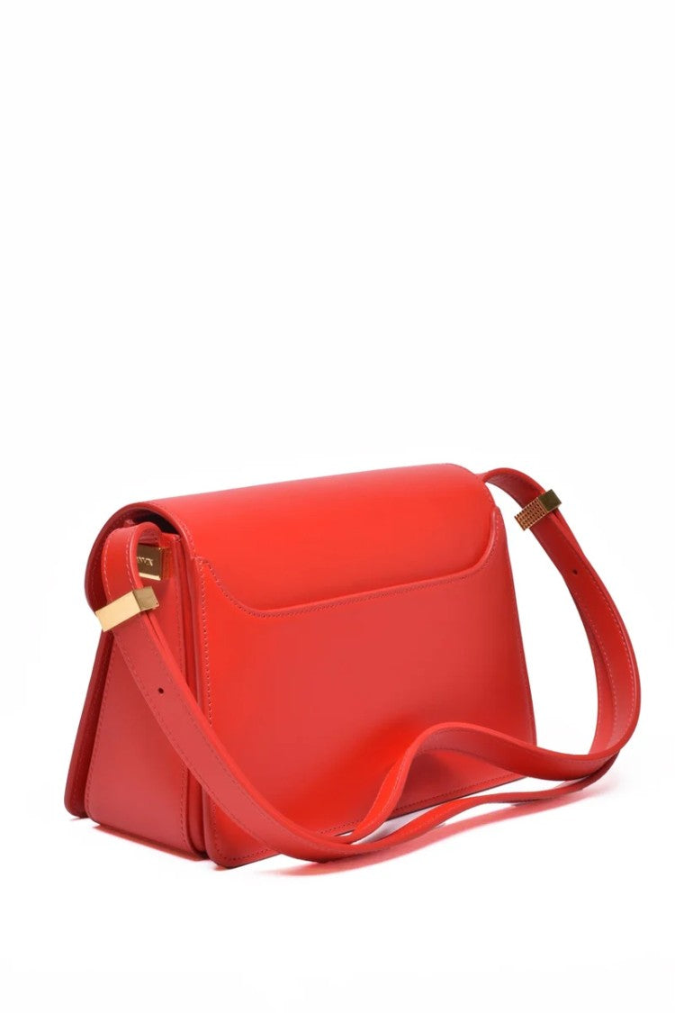 Lanvin Leather Shoulder Bag - Red