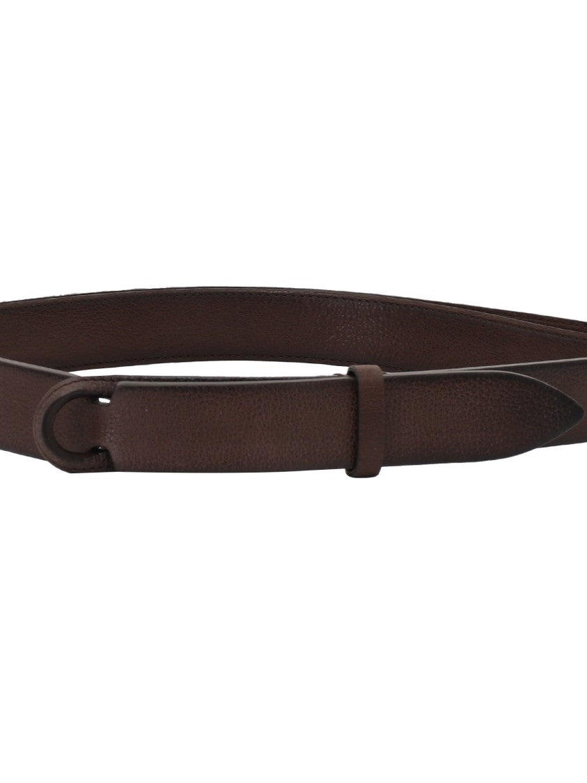 Claudio Orciani Minimalist Calf Leather Integrated Belt