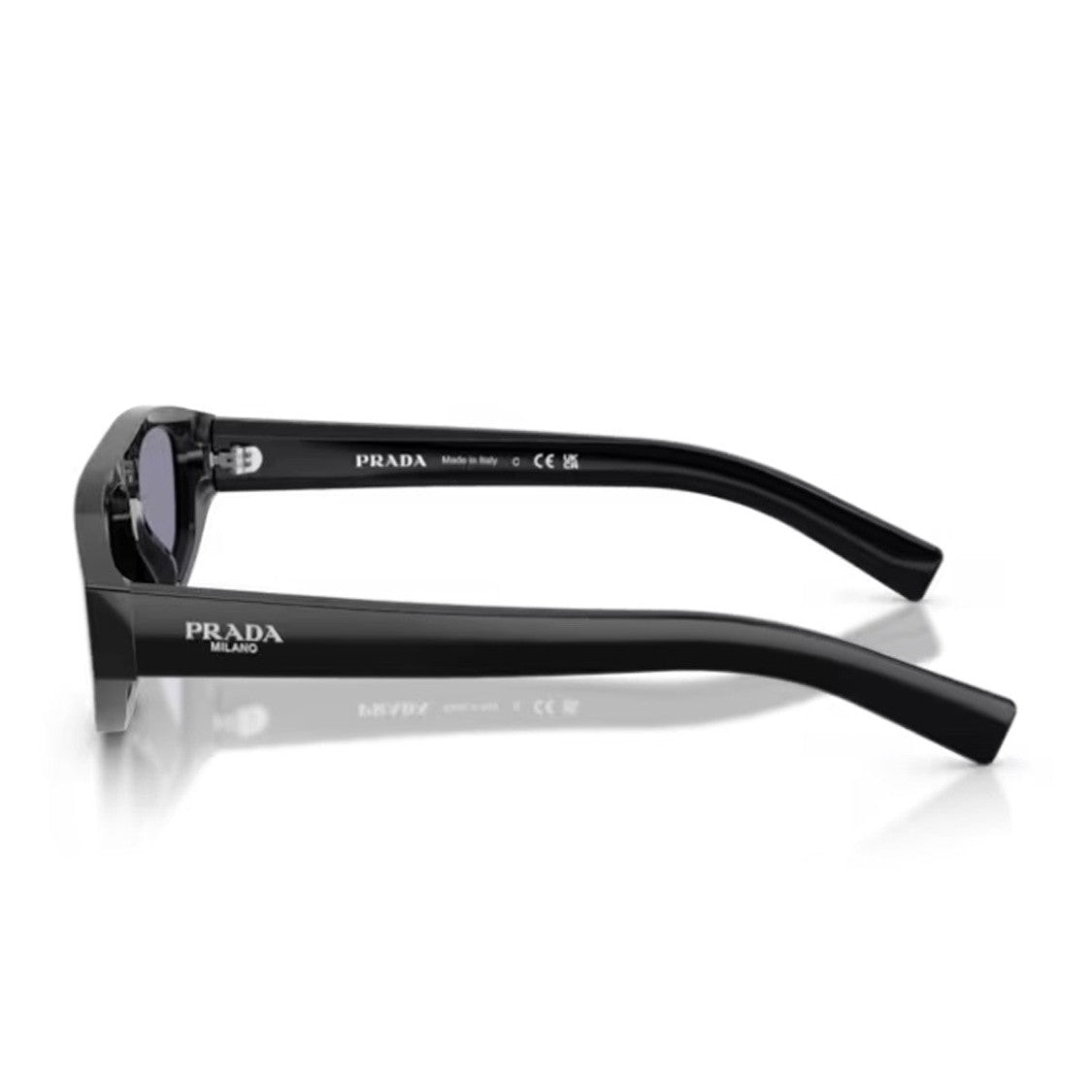 Prada Black Pr C02s Sculpted Rectangular Sunglasses
