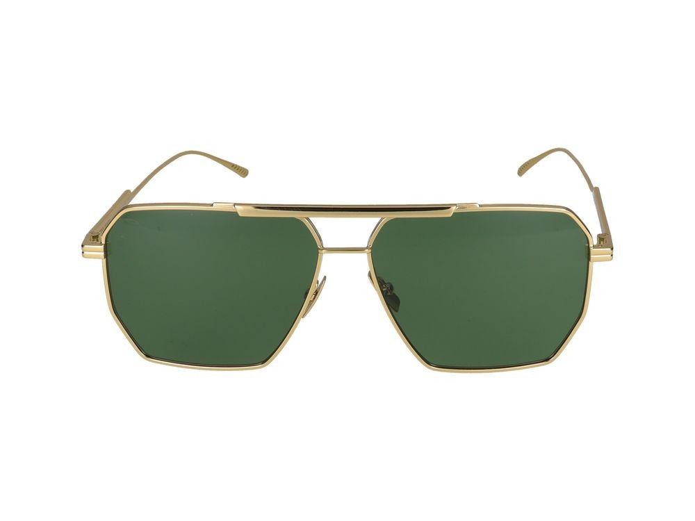 Bottega Veneta Sunglasses Bottega Veneta Bv1012s 004 Gold Gold Green 60/13/145