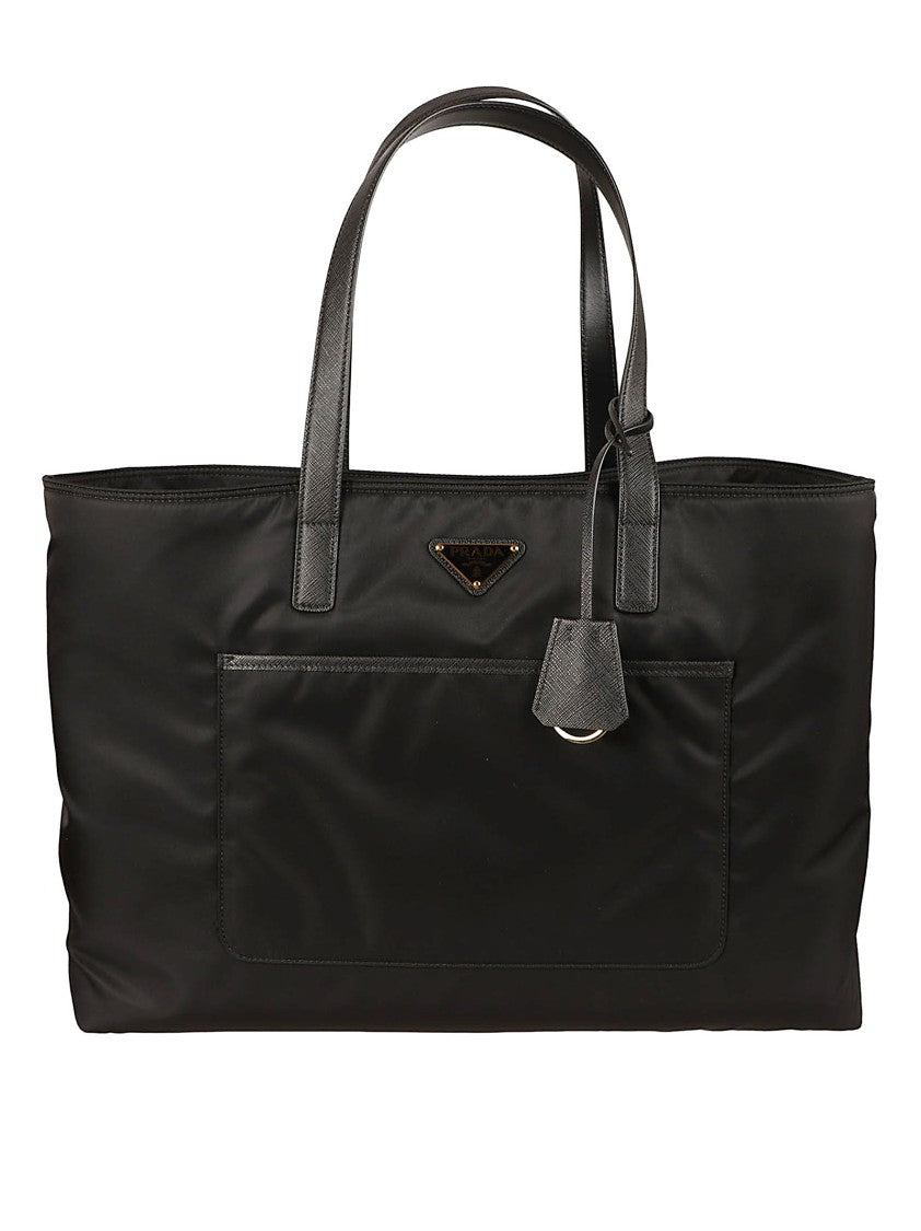 Prada Rectangular Tote Bag With Saffiano Leather Handles
