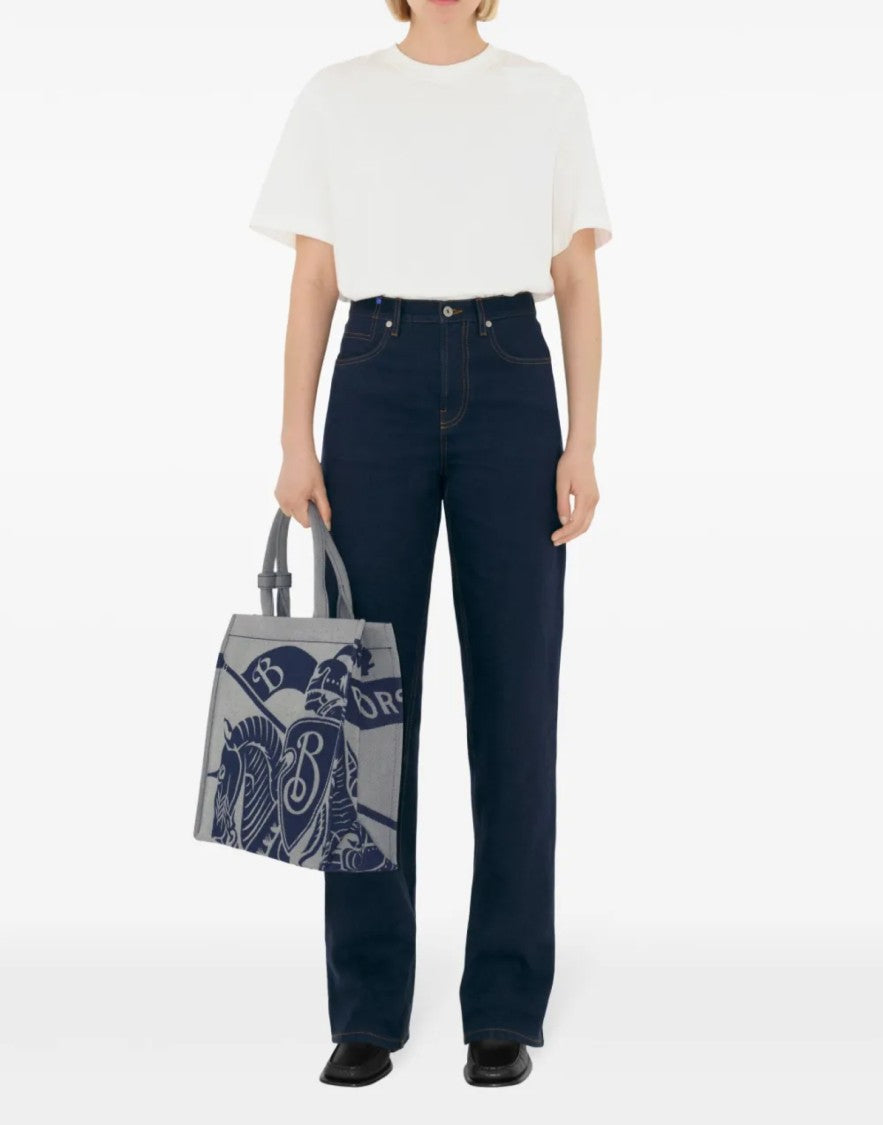 Burberry Ekd Knight Logo Tote Bag