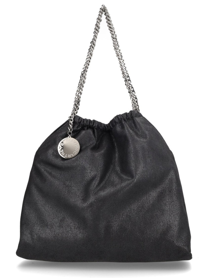 Stella Mccartney Falabella Textured Silver Chain Shoulder Bag