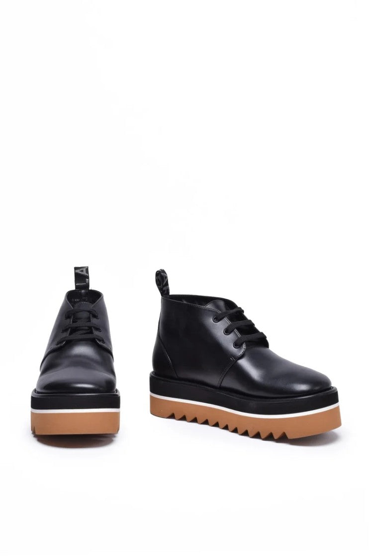 Stella Mccartney Wedge Boot Rubber Sole - Black