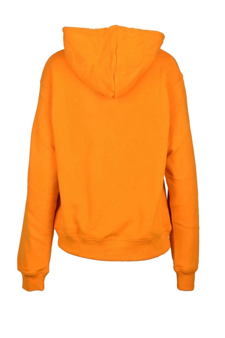 Tommy Hilfiger Orange Cropped Hooded Sweatshirt