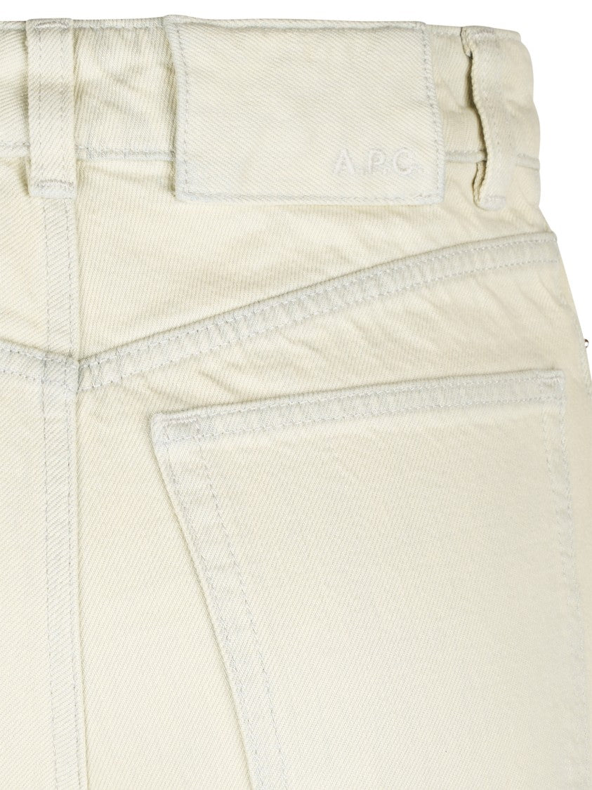 A.P.C. Wide-Leg Trousers With High Waist And Five-Pocket Design
