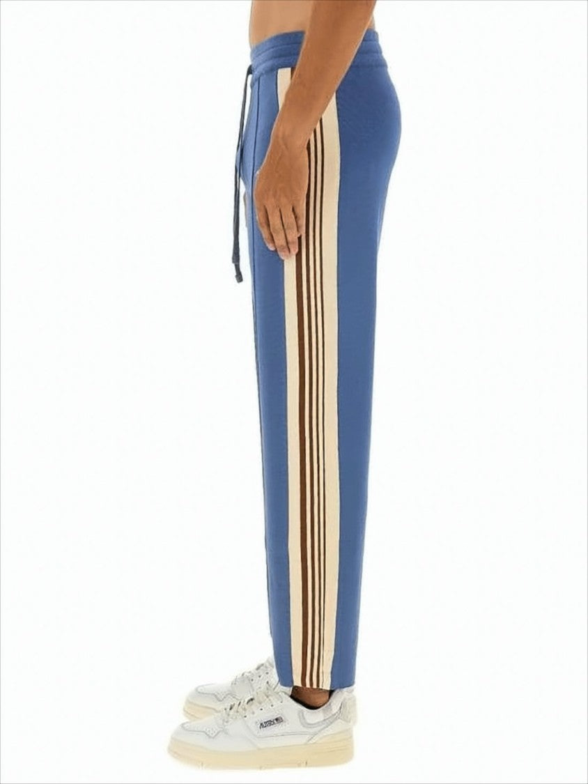Autry Relaxed Fit Training Pants With Contrasting Side Stripes