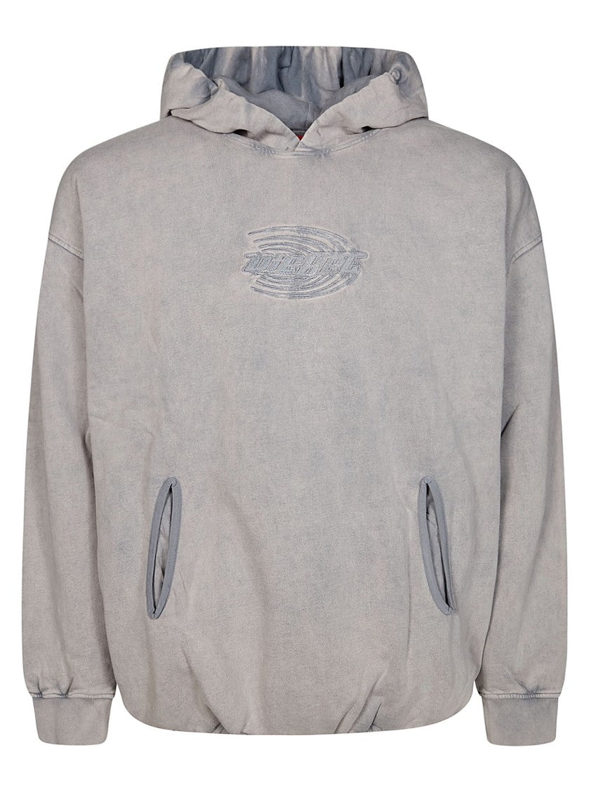 Diesel Relaxed Fit Oversized Hoodie With Spacious Hood