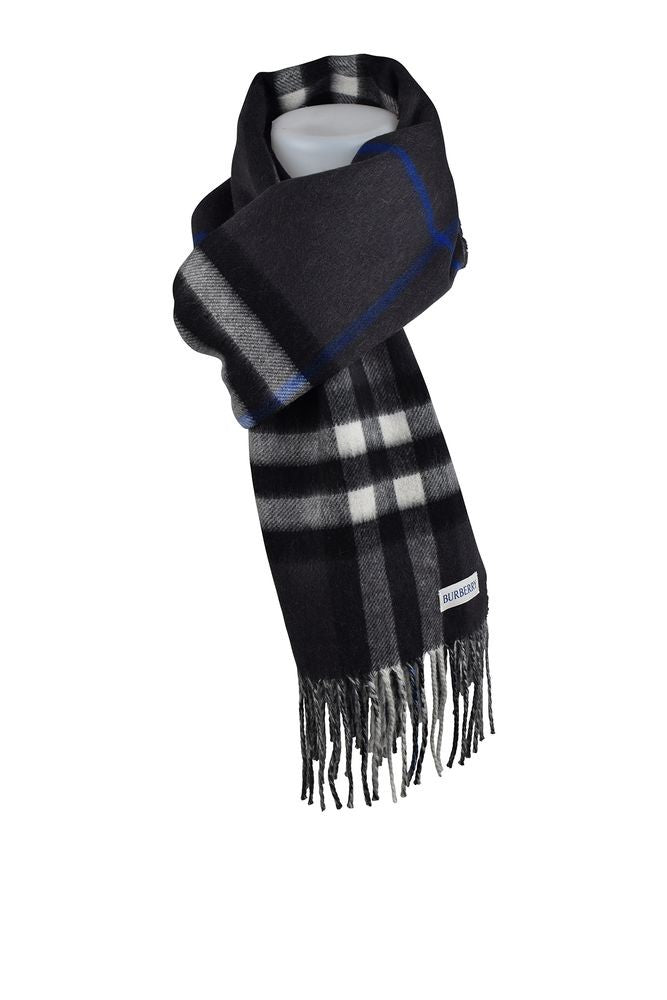 Burberry Reversible Cashmere Scarf With Iconic Plaid Design
