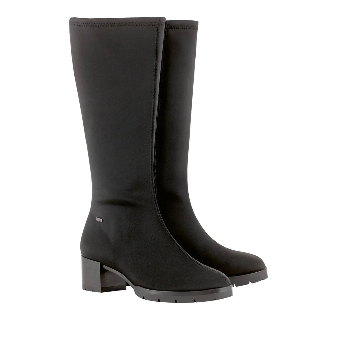 Högl Black Synthetic Mid-Length Block Heel Boots
