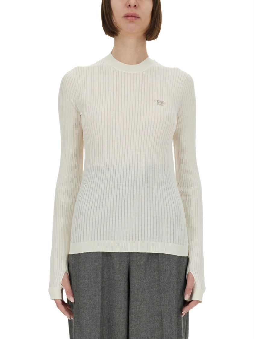 Fendi Wool And Silk Sweater