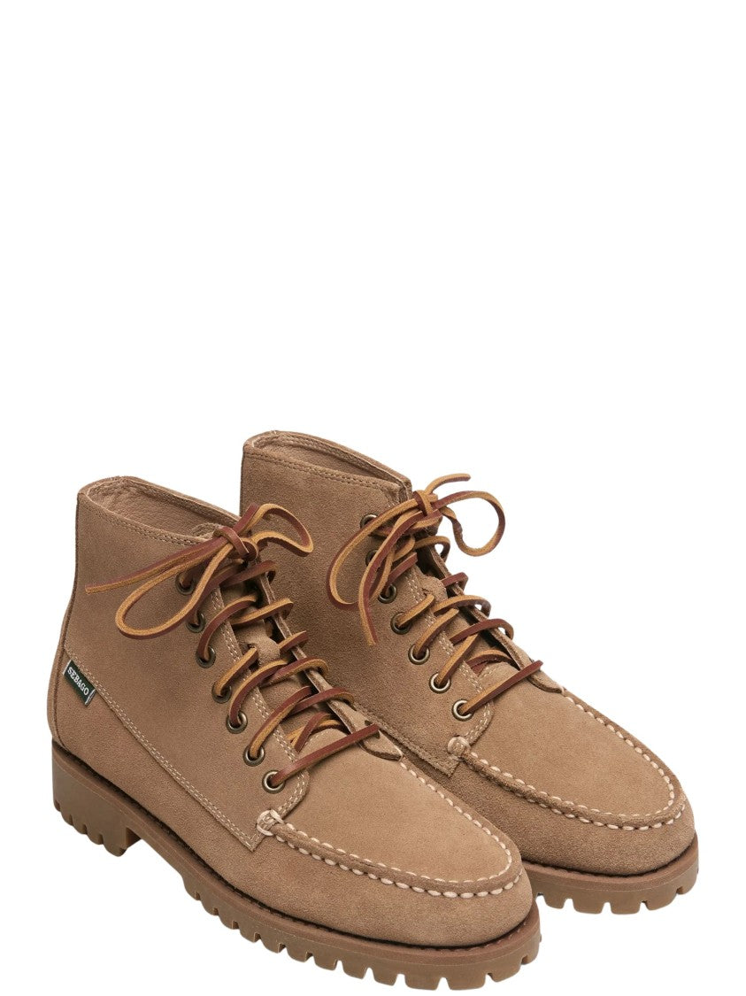 Sebago Moccasin-Style Rugged Sole Suede Ankle Boots