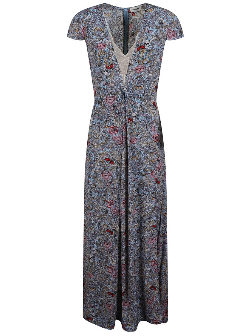 Zadig & Voltaire Maxi Dress With Deep V-Neckline