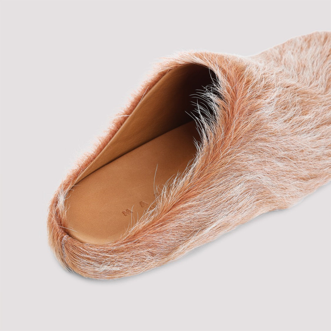 Marni Beige Calf Hair Fussbett Sabot
