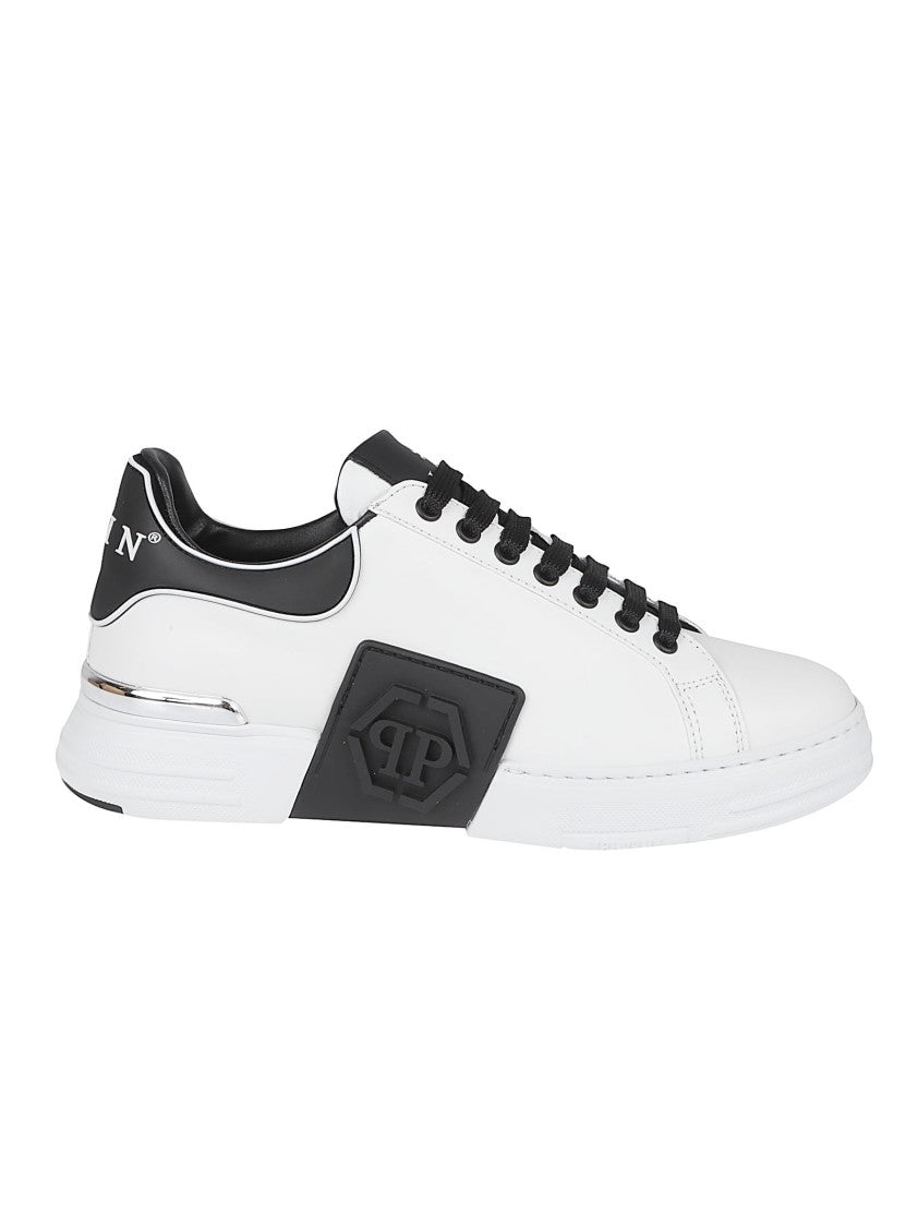 Philipp Plein Low-Top Sneakers In White Leather