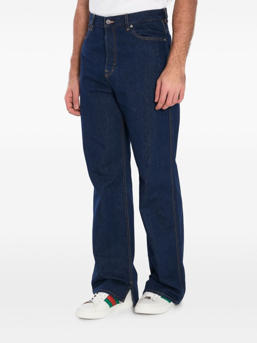 Gucci High-Wait Wide-Leg Jeans