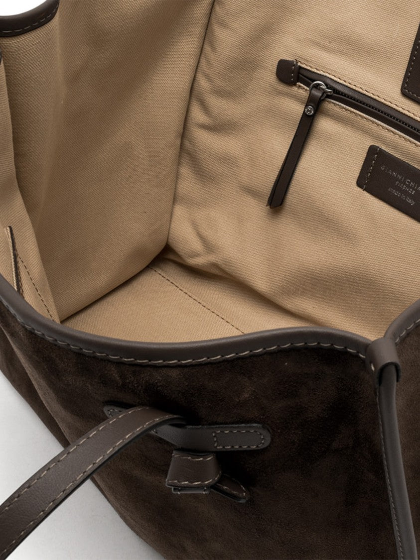 Gianni Chiarini Marcella Soft Suede Knot Detail Tote